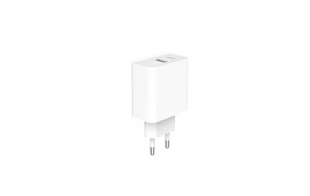 Gembird Power Delivery зарядно USB-A USB-C 20W бял