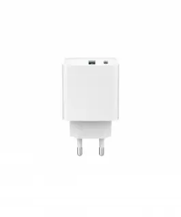 Gembird Power Delivery зарядно USB-A USB-C 20W бял