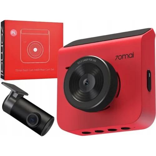 70mai Dash Cam A400+rear cam RC09 червен