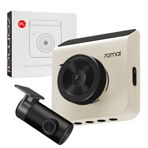 70mai Dash Cam A400+rear cam RC09 бял