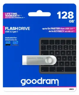 GOODRAM Pendrive UNO3 128GB USB 3.2 Gen1 silver