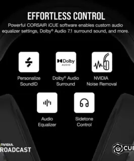 Alternative view of Corsair HS65 Wireless Carbon V2 слушалки