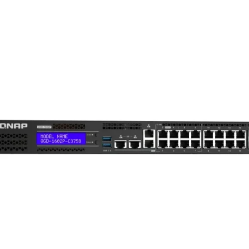 Alternative view of QNAP Managed switch QGD-1602P-C3758-16G-EU L2 PoE