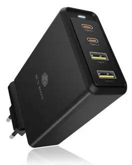 IcyBox ICYBOX IB-PS104-PD 100W 2xType-C+2xType-A