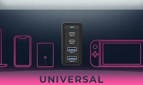 IcyBox ICYBOX IB-PS104-PD 100W 2xType-C+2xType-A