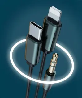 WEKOME Wiчервен слушалки HiFi jack 3