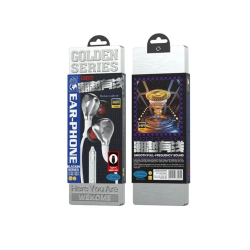 Alternative view of WEKOME Wiчервен слушалки HiFi USB-C бял