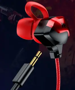 Alternative view of WEKOME Wiчервен слушалки for gamers jack 3,5mm червен
