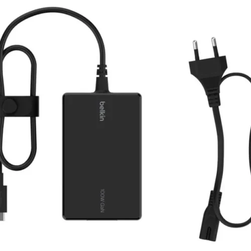 Alternative view of Belkin 100W USB-C захранващ блок EU GaN кабел