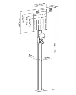Alternative view of Maclean EV PHEV Outdoor зарядно за кола Stand MCE456
