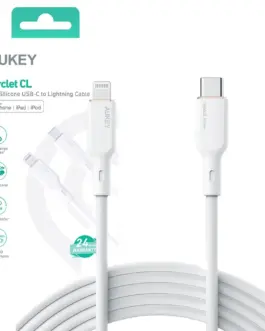 AUKEY AUKEY CB-SCL2 бял sil con Lightning-USB C Cab