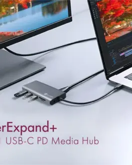 Alternative view of IcyBox ICY BOX IB-DK4070-CPD 12in1,2xHDMI,AUDIO,CR,V