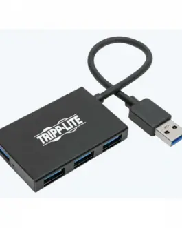 Eaton 4-Port Slim Portable USB-A Hub - USB 3.2 Gen 1 Aluminum Housing U360-004-4A-AL