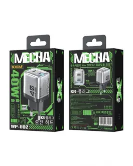 Alternative view of WEKOME Mains зарядно 2xUSB-C Super Fast зарядно GaN