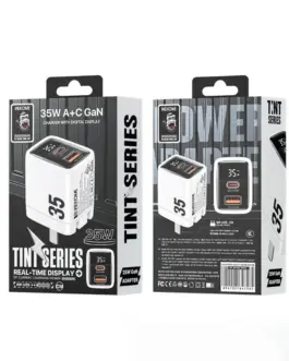 Alternative view of WEKOME Mains зарядно USB-C&USB-A Super Fast