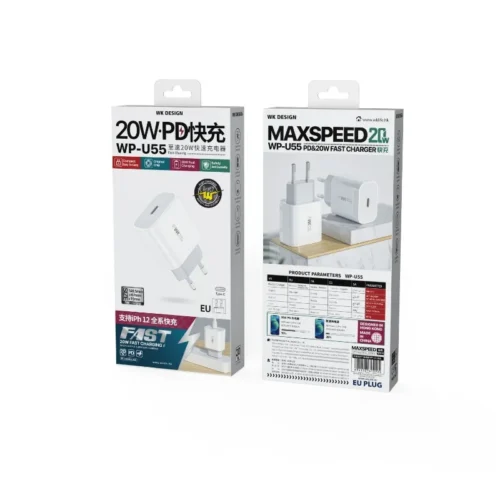 Alternative view of WEKOME Mains зарядно USB-C Power Delivery Fast Cha