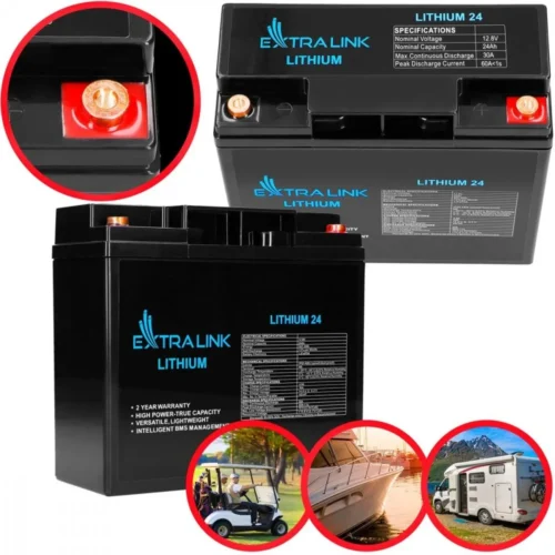 Alternative view of Extralink Battery LiFePO4 24AH 12.8V BMS EX.30424