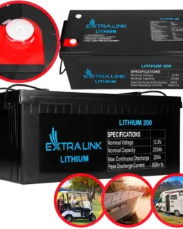 Alternative view of Extralink Battery LiFePO4 200AH 12.8V BMS EX.30479