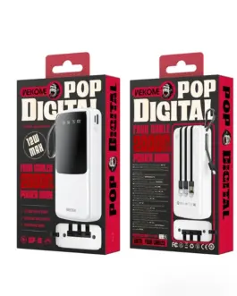 Alternative view of WEKOME външна батерия 20000 mAh USB-C/Ligthning/MicroUS