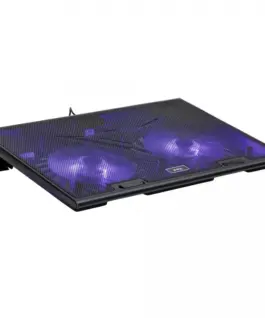 MS COOLING PAD MS COOL D10 5 черен LED 2X USB