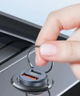 USAMS зарядно за кола 30W 1xUSB+ 1xUSB-C Fast Charge C38