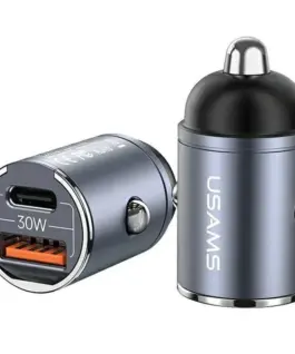 USAMS зарядно за кола 30W 1xUSB+ 1xUSB-C Fast Charge C38