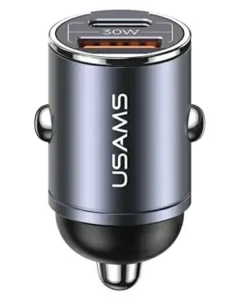 USAMS зарядно за кола 30W 1xUSB+ 1xUSB-C Fast Charge C38