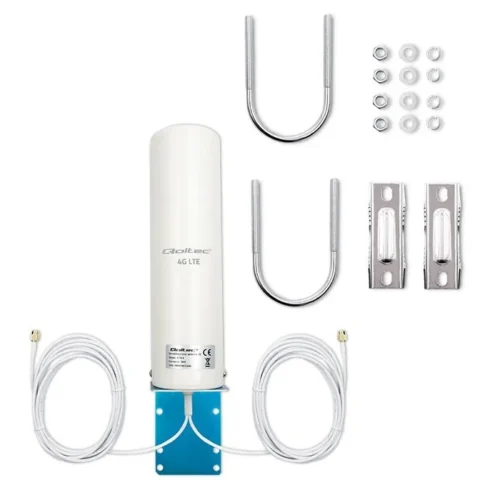 Alternative view of Qoltec 4G LTE DUAL antenna 5dBi omnidirectional,outdoor