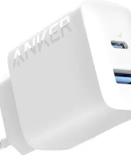 Anker 312 20W mains зарядно 1xUSB-A 1xUSB-C бял