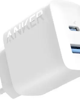 Anker 312 20W mains зарядно 1xUSB-A 1xUSB-C бял
