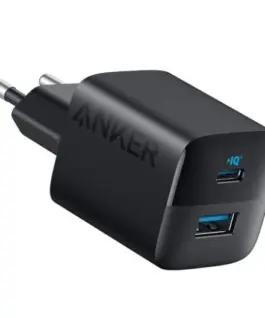 Anker 323 33W mains зарядно 1xUSB-A 1xUSB-C черен