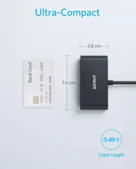 Alternative view of Anker USB-C Hub 3-in-1 4K HDMI сив