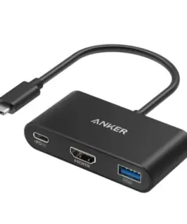 Anker USB-C Hub 3-in-1 4K HDMI сив