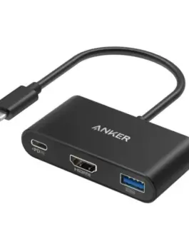 Anker USB-C Hub 3-in-1 4K HDMI сив