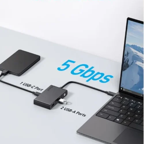 Anker 332 USB-C 5-in-1 4K HDMI Single Display Hub черен