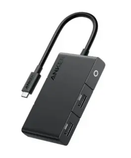 Anker 332 USB-C 5-in-1 4K HDMI Single Display Hub черен