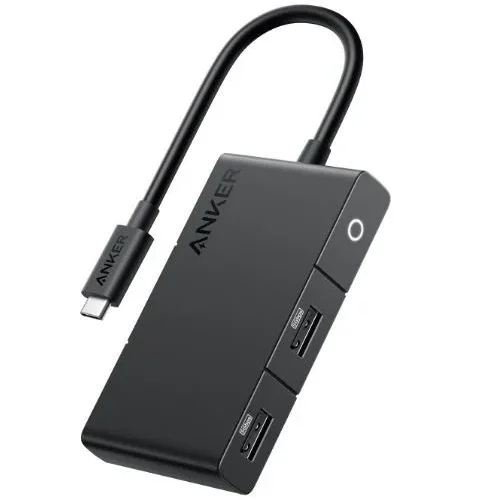 Anker 332 USB-C 5-in-1 4K HDMI Single Display Hub черен
