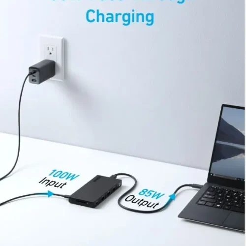 Anker 364 USB-C Dual Display 10-in-1 2x4K HDMI Eth черен Hub