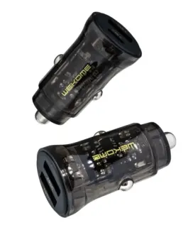 Alternative view of WEKOME зарядно за кола 2xUSB-A Fast Charging 15W черен