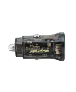 WEKOME зарядно за кола 2xUSB-A Fast Charging 15W черен