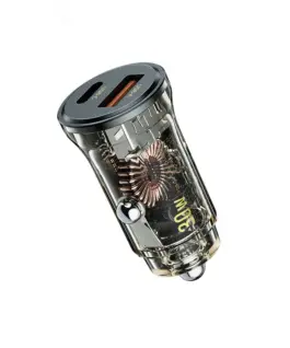 WEKOME зарядно за кола USB-C&USB-A Fast Charging 30W черен