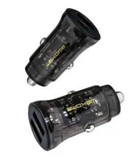 Alternative view of WEKOME зарядно за кола USB-C&USB-A Fast Charging 30W черен