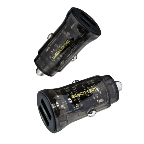 Alternative view of WEKOME зарядно за кола USB-C&USB-A Fast Charging 30W черен