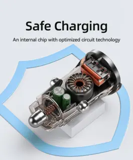 WEKOME зарядно за кола USB-C&USB-A Fast Charging 30W