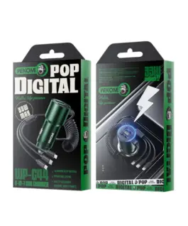 Alternative view of WEKOME зарядно за кола with built-in кабел 3in1