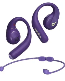 Anker On-Ear слушалки SoundCore AeroFit Pro лилав