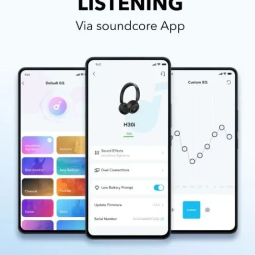 Alternative view of Anker On-Ear слушалки Soundcore H30i черен