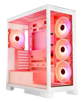 Alternative view of MODECOM бял Компютър CASE SPACE ARGB