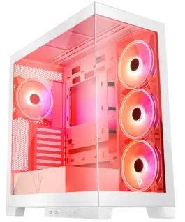 MODECOM бял Компютър CASE SPACE ARGB