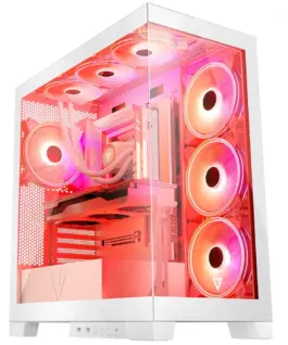 MODECOM бял Компютър CASE SPACE ARGB